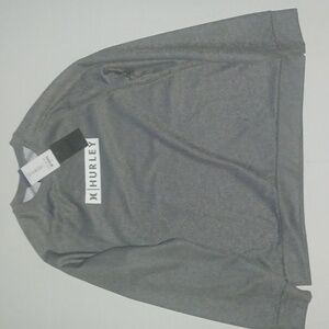 Hurley Raglan Pullover Fleece Sweatshirt Size-M Heather Gray NWT